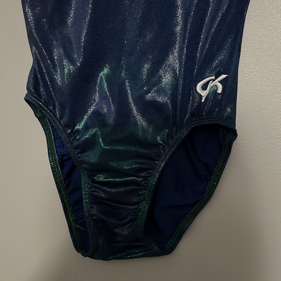 GK green/blue gymnastics leotard - Picture 2 of 4